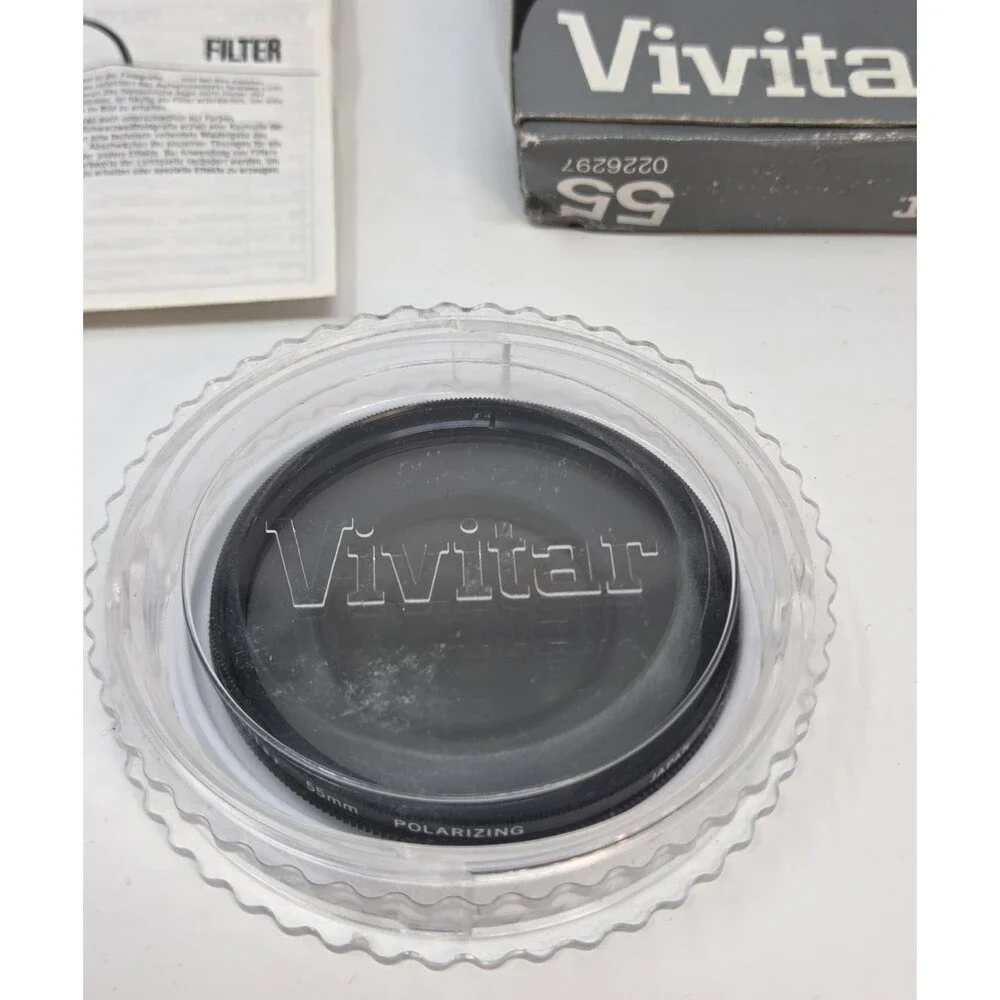 Vivitar Polarizer 55mm Lens Filter Linear Polar PL